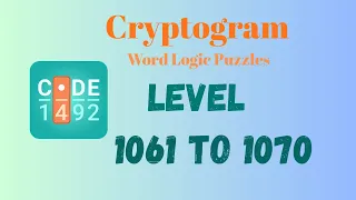 Cryptogram Level 1061 - 1070 Answer Cryptogram Puzzle Game Solutions Mini Boss