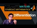 Differentiation in MATLAB MATLAB diff