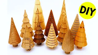 tutorial how to make wooden christmas tree wood turning diy