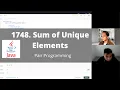 1748 Sum of Unique Elements - LeetCode Pair Programming in Java