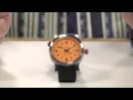 Setting the GMT function on a watch