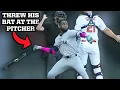 Mariners outfielder Victor Robles throws bat at pitcher after being hit by five pitches, a breakdown