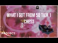 What I Got From 50 TIER 1 Chest Project Slayers