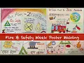 Fire Safety week poster making One Aim-Zero Harm Theme