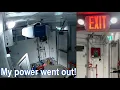 Real power outage at my house Emergency lighting and generator in action