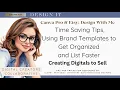 Time Saving Tips Using Brand Templates to Get Organized and List Faster