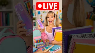 🔴LIVE! ISKOLA!📚VÁSÁRLÁS! UNBOXING!✨