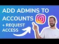 How To Add Admins To Instagram Account or Give Access To Agencies In 2026 How to REQUEST Access