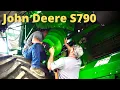 John Deere S790 - Installing vertical horizontal unload augers