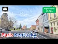 Driving Through Paris Kentucky in 4K Scenic Small Town Tour in Horse Country