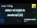 E2E Mentorship Program - Array Methods