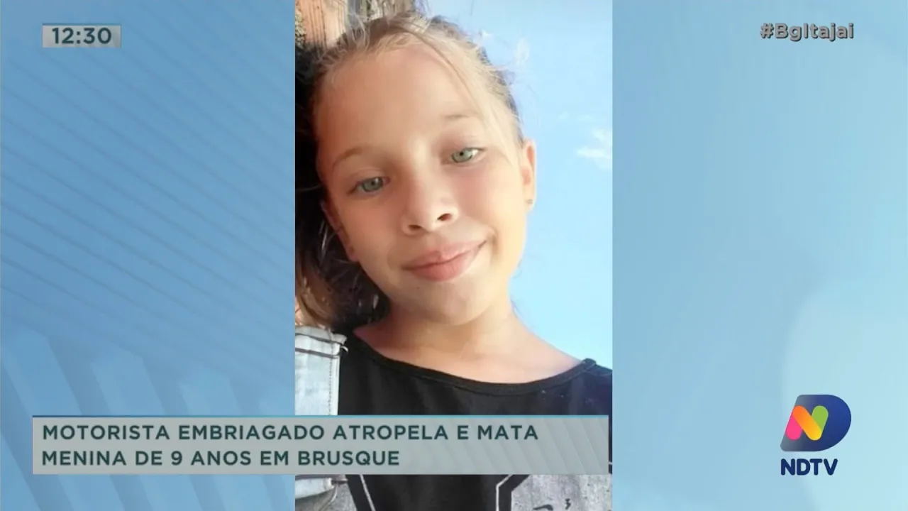 Motorista embriagado atropela e mata menina de 9 anos em Brusque