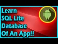 Learn SQLite Database For Your App Android App Development Tutorial For Beginners