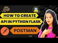 How to create API in Flask Python How to test API in POSTMAN How to create an API using Python