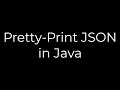 Java Pretty-Print JSON in Java 5solution