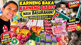 DUMPSTER DIVING MGA KARNE NASA BASURAHAN SA PANAHON NGAYON MARAMING NAGUGUTUM