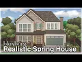 Bloxburg - Realistic Spring House Speedbuild exterior Roblox