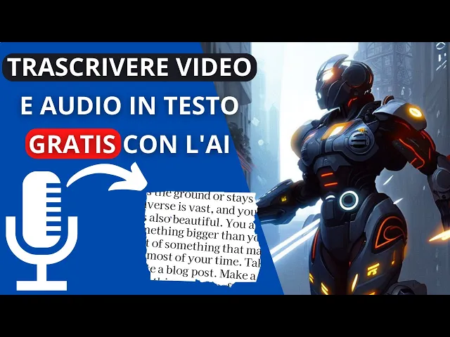 Download MP3 Come trasformare un VIDEO o un audio in TESTO gratis con l'intelligenza artificiale - WHISPER AI