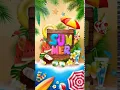 Summer vacation simple cool beach Animated