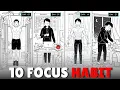 10 Daily habits to FIX your FOCUS CONCENTRATION - 10x productivity