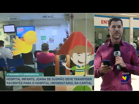 Hospital infantil deve transferir pacientes para o hospital universitário, em Florianópolis