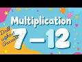 Multiplication Table 7 - 12 Challenging level Drill Learn in Minutes Simple Tricks for Success