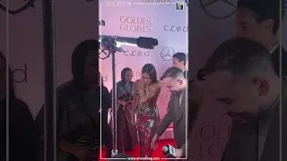 امينة خليل بفستان مميز على ريد كاربت حفل توزيع جوائز Golden Globes 