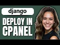 How to Deploy Django Application in cPanel 2025 Step-by-Step Guide