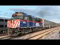METX powers Metra UP NW Line Train at Crystal Lake