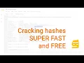 Cracking password hashes SUPER FAST and FREE Penglab Google Colab