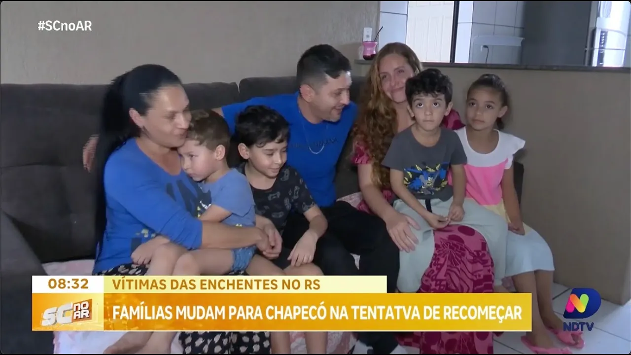 Famílias afetadas pelas enchentes do RS buscam recomeço em Chapecó