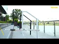 VEVOR Outdoor Handrails for 4-5 Steps - Wrought Iron Flexible Porch Railing Black