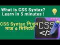 What is CSS Syntax Learn in 5 Minutes