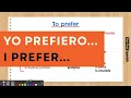 Lesson 32 Preferir in Spanish Express Preferences Naturally