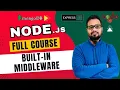 NodeJS Tutorial in Hindi - Built-in Middleware