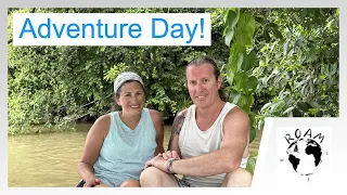 An adventure day after two brutal weeks working on our sailing catamaran! Episode 3