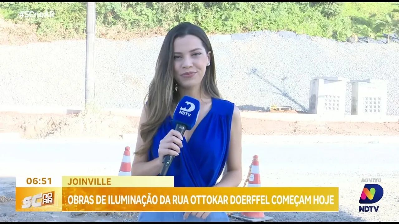 Obras de iluminação da Rua Ottokar Doerffel começam nesta terça em Joinville