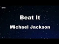 Download Lagu Beat It - Michael Jackson Karaoke 【No Guide Melody】 Instrumental