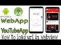 How to open webpage in Android Studio WebView Example