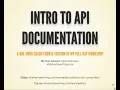 Intro to API Documentation