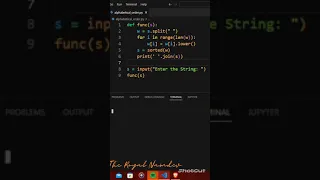 Python Program to Sort Words in Alphabetical Order