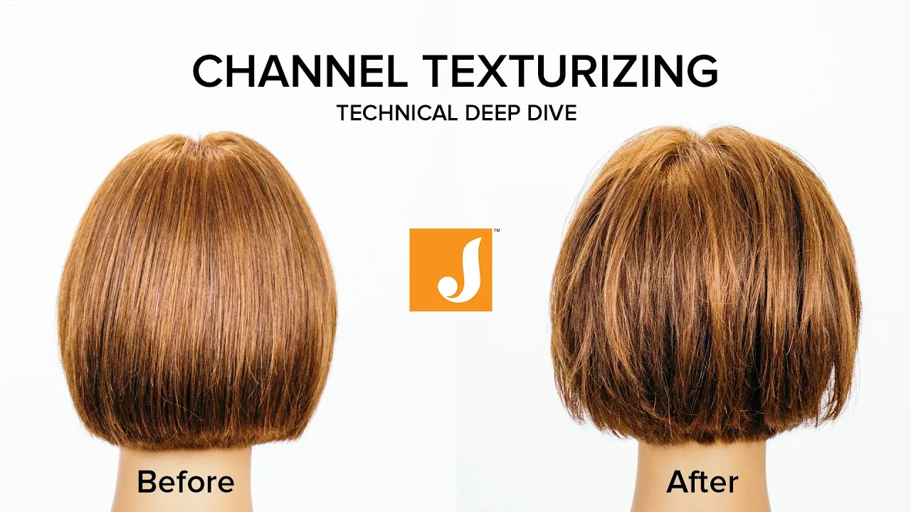 Channel Cutting Razor Texturizing Hair Technique for Volume and Movement