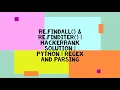 RE FINDALL RE FINDITER HACKERRANK SOLUTION PYTHON REGEX AND PARSING