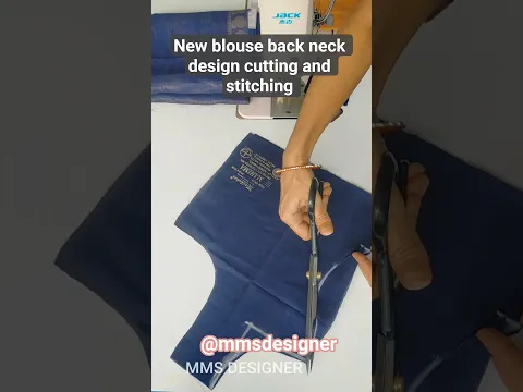 New blouse back neck design cutting and stitching /trending blouse design #shorts #ytshorts #blouse