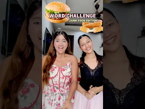 Word Challenge ( Junk Food Edition) #shorts #challenge #aslimonaofficial