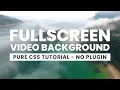 Fullscreen Background with Html CSS