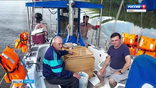 Яхта «Сибирь» покинула пределы Омской области