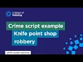 Crime script example explainer 9 Problem solving with the SARA model