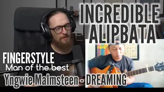 Download Alip_Ba_Ta Yngwie Malmsteen - DREAMING ( Fingerstyle cover ) music Reacts | Alipbata Reaction MP3