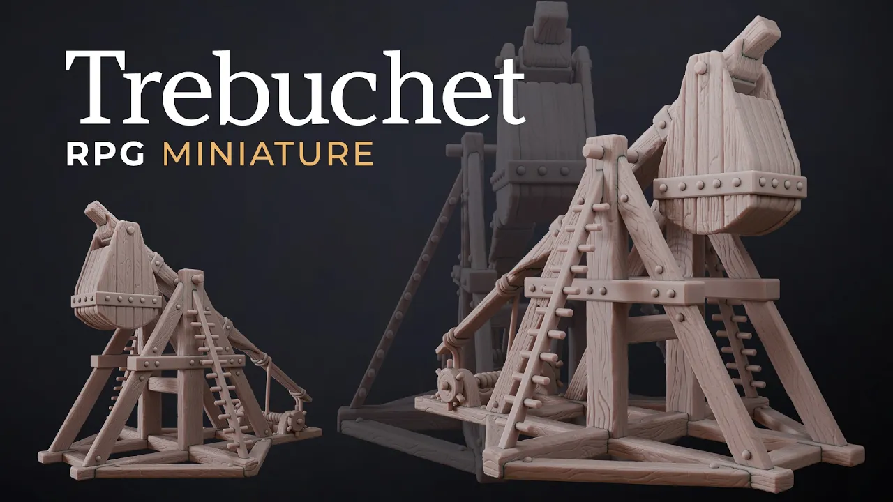 Trebuchet - with Free Monsters Series Pdf - War Machine Miniature, Tabletop Games, RPG, Wargames